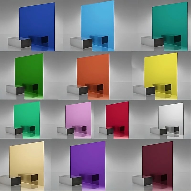 Colored & Mirrored Acrylic plastic materials at Tucson Plastics
