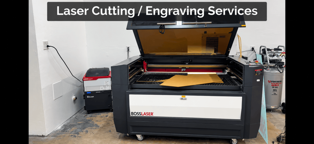Laser cutting and engraving machine at Tucson Plastics