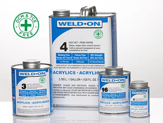 Weld-On Solvents plastic materials at Tucson Plastics